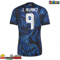 Camisa de Futebol Argentina Julian Alvarez #9 Equipamento Secundário Mundo 2026 Manga Curta